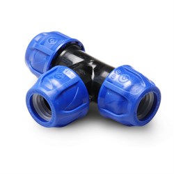 Тройник 32*32*32 BLUE Poelsan - фото 25362