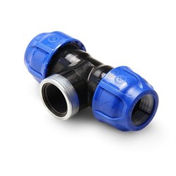 Тройник 50*2В*50 BLUE Poelsan - фото 27601